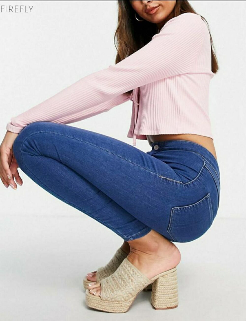 Firefly high waist skinny desco jeans - Image 3