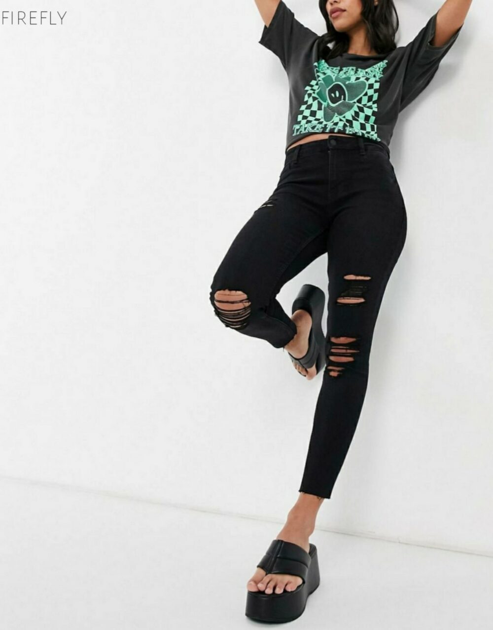 Stretchable Ripped Jeans By Moslyn - Image 2